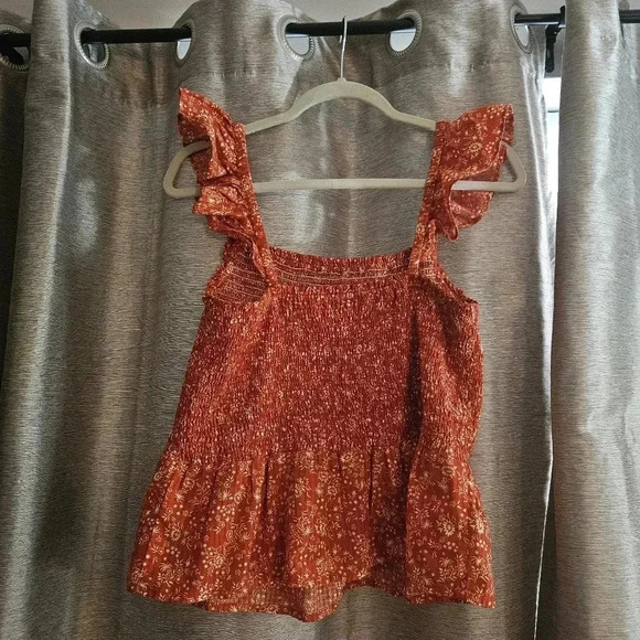 Madewell Lucie Smocked Peplum Top in Piazza Floral - Picture 3 of 5